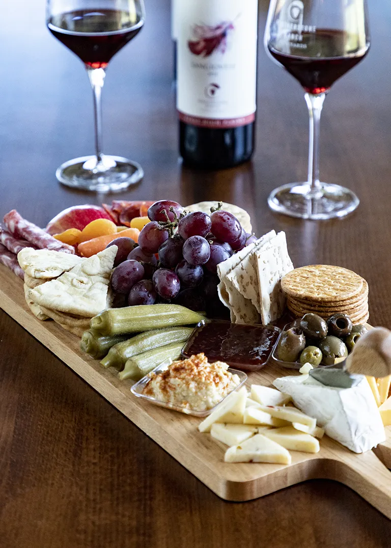 Wine and food at Featherstone Ranch