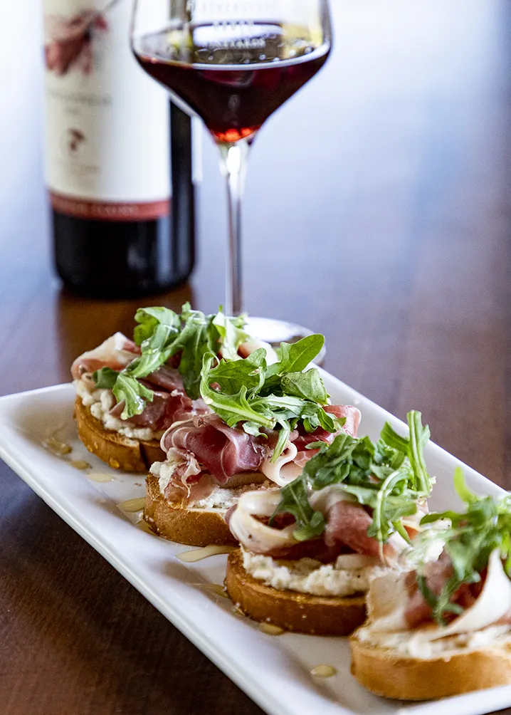 Wine and food at Featherstone Ranch